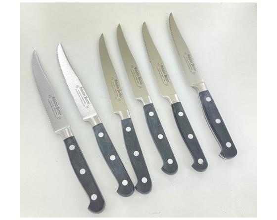 sabatier 6 pièces de Steak à dents - SABATIER FRERES Ref 165 x6 Sabatier - SteakdentsFRERES