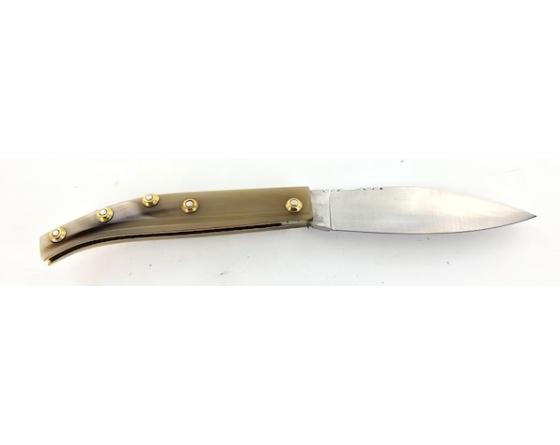 Sabatier Agenais 12 Cm - Corne Blonde - Guilloché - Rosettes Apparentes PassionFrance - 86120