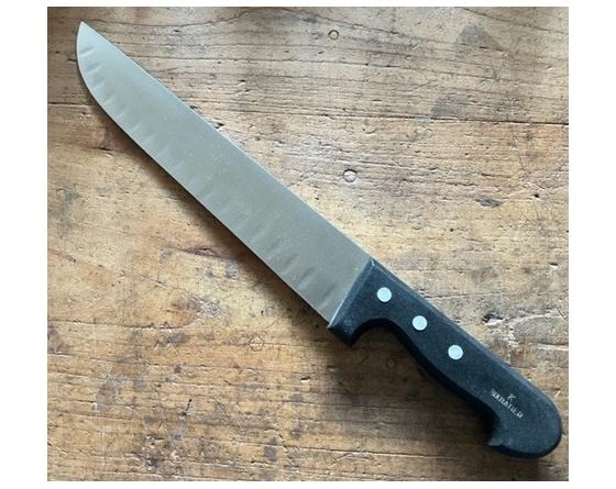 sabatier BOUCHER 28 cm alvéolé - inox - Manche plastique Ref. 467 Sabatier - 467