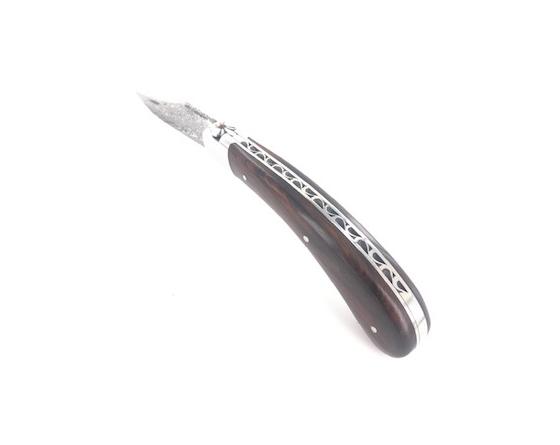 Sabatier Capuchadou 12 Cm Damas Bois De Fer Fontenille Pataud - Thiers - 11296