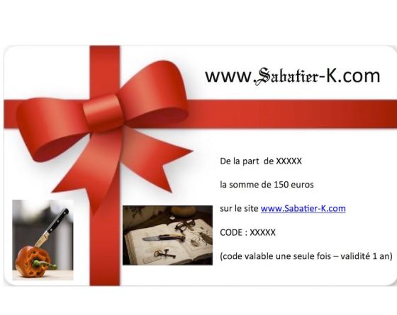 sabatier Chèque Cadeau de 150 euros Sabatier - cuis150 sabatier Chèque Cadeau de 150 euros Sabatier - cuis150