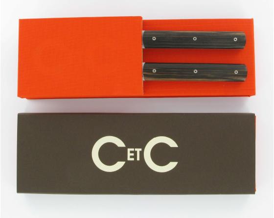 Sabatier Coffret 2 Pièces - Français 9.47 Ebène De Macassar Perceval - Thiers - 16102