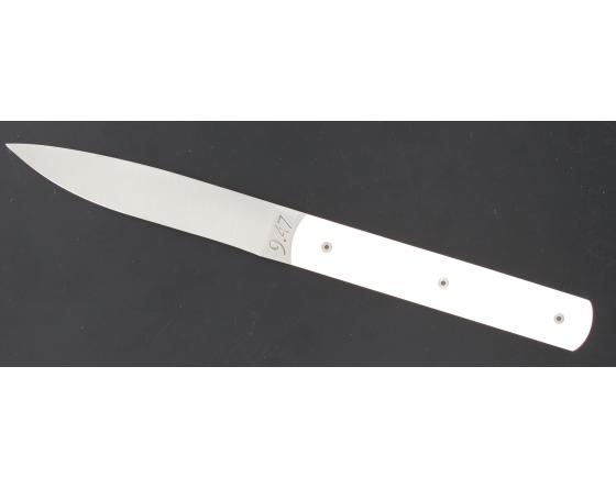 Sabatier Coffret 2 Pièces - Français 9.47 Manche Blanc Cassé Et Noir Perceval - Thiers - 16183