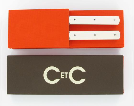 sabatier Coffret 2 pièces - Français 9.47 Manche Blanc cassé Perceval - Thiers - 16101