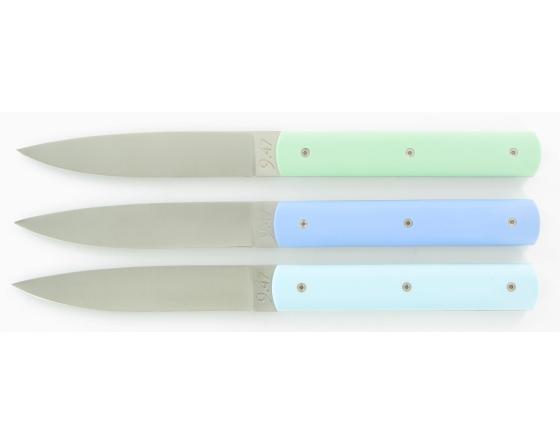 Sabatier Coffret 6 Pièces - Français 9.47 Manche Pastel Perceval - Thiers - 16160