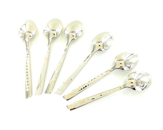 Sabatier Coffret De 6 Cuillères Café - Décors Maison Roger Orfevre - 68174