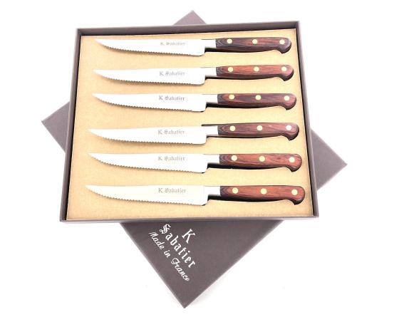 sabatier Coffret de 6 Steaks 13 cm à dents - manche stamina Sabatier - Staminasteakdents
