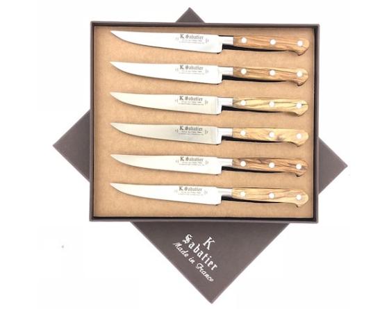 sabatier Coffret de 6 Steaks 13 cm - Manche Olivier Sabatier - 11106STEAKOL