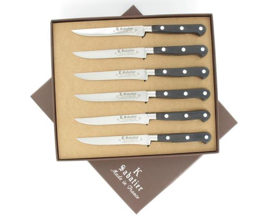 sabatier Coffret de 6 Steaks droit droits 11 cm Sabatier - 11106STEAKDROITSPOA