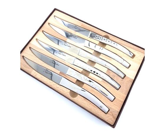 sabatier Coffret de 6 Thiers à dents - Décors Maison Roger Orfevre - 68108