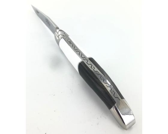 Sabatier Couteau Laguiole Airbus Manche En Fibre De Carbone - Acrylique Blanc Forge De Laguiole - 60245