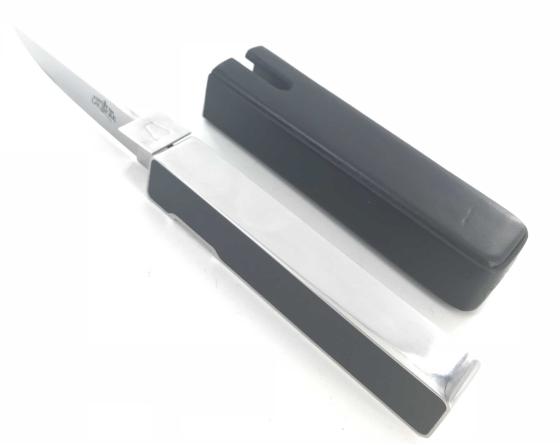 Sabatier Couteau Ora ïto Inox Manche En Acrylique Minéral Noir Forge De Laguiole - 60104