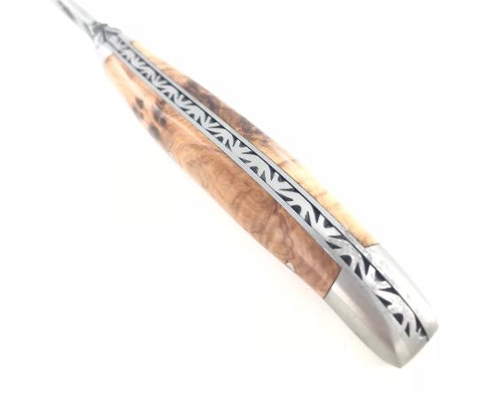 Sabatier Couteau Poche Laguiole Collection 12 Cm Lame Brut De Forge - Genévrier Forge De Laguiole - 60122