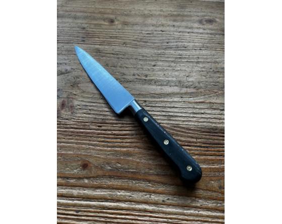 sabatier Cuisine 13 cm Carbone Manche bois noir Rivets Rosette - Ref 335 Sabatier - ANCC15NOGAO