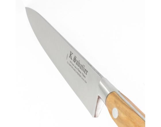Sabatier Cuisine 20 Cm - Acier Carbone - Manche Olivier Sabatier - AOC20OLIVIER