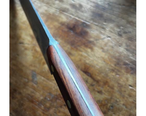 Sabatier Cuisine 33 Cm - Ancienne Forge - Manche Palissandre - Flexible En Pointe - Carbone Ref 354 Sabatier - C33old349