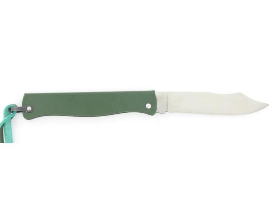 Sabatier Douk Douk 160 Inox - Manche Acier Couleur VERT - GAINE CUIR Douk Douk - Thiers (Cognet) - 20145V