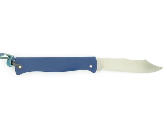 Sabatier Douk Douk 200 Inox - Manche Acier Couleur BLEU - GAINE CUIR Douk Douk - Thiers (Cognet) - 20111B
