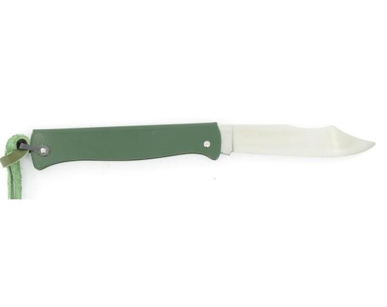 Sabatier Douk Douk 200 Inox - Manche Acier Couleur VERT - GAINE CUIR Douk Douk - Thiers (Cognet) - 20111V