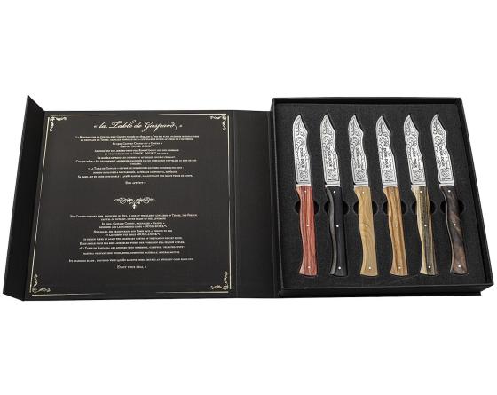 Sabatier Douk Douk - Couteaux De Table - 6 Bois Différents Douk Douk - Thiers (Cognet) - 20177