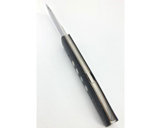 Sabatier Eric Depeyre - Le Petit Hublot - Onglet Perlé - Platine Titane - Fibre De Carbone Insert Nacre Depeyre Eric - France - 33340