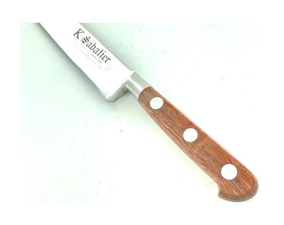 Sabatier Filet De Sole 20 Cm - Bois Naturel Palissandre - Rivets Aluminium - Ref 433 Sabatier - BUB-FS-20-ALU