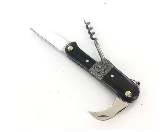 Sabatier Jean-Pierre Veysseyre - Sommelier à Système - Ebène - Mitre Centrale En Damas - 3 Pièces Veysseyre Jean-Pierre - France - 33466