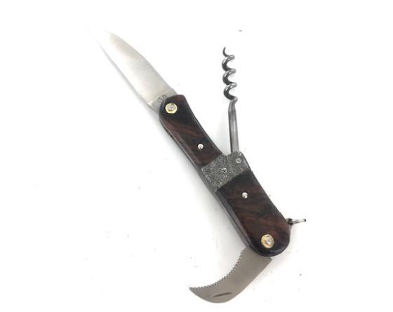 Sabatier Jean-Pierre Veysseyre - Sommelier à Système - Palissandre - Mitre Centrale En Damas - 3 Pièces Veysseyre Jean-Pierre - France - 33465