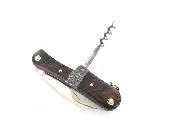 Sabatier Jean-Pierre Veysseyre - Sommelier à Système - Palissandre - Mitre Centrale En Damas - 3 Pièces Veysseyre Jean-Pierre - France - 33465