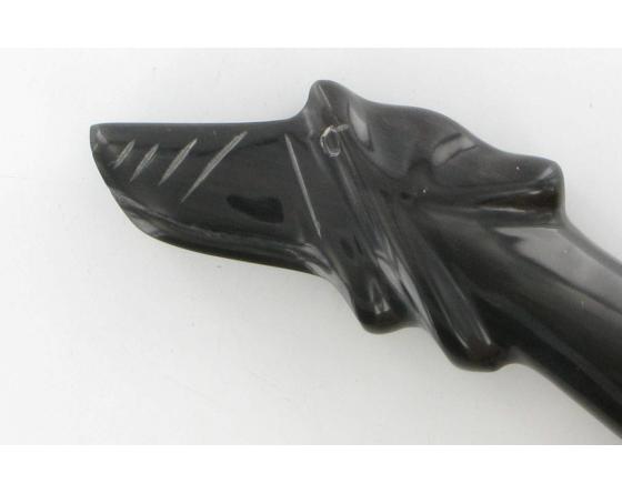 Sabatier La Capucin Corne Noire Sculptée Tête De Chien Douk Douk - Thiers (Cognet) - 20120