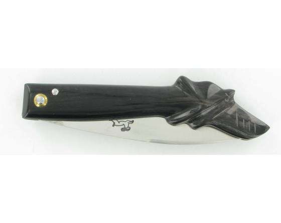 Sabatier La Capucin Corne Noire Sculptée Tête De Chien Douk Douk - Thiers (Cognet) - 20120