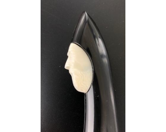 Sabatier La Capucin Corne Noire - Sculpture Tête En Phacochère Douk Douk - Thiers (Cognet) - 20164