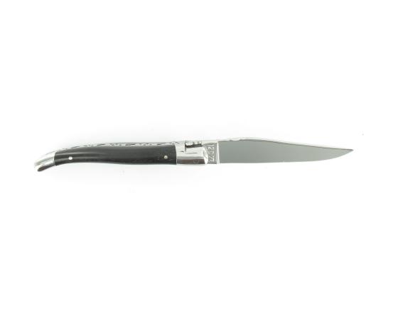 Sabatier Laguiole 10 Cm Fleur De Diamant - Ebène - 2 Mitres Laguiole En Aubrac - 55160