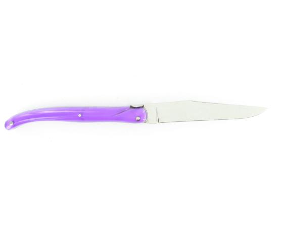 Sabatier Laguiole 11 Cm - Manche Acrylique Violet - Coeur Albrac Laguiole - 64104