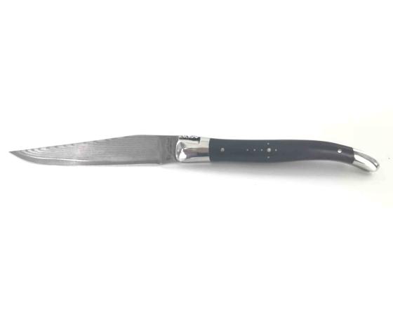 sabatier Laguiole 12 cm 2 mitres Damas Japonais Ebène Laguiole en Aubrac - 55166