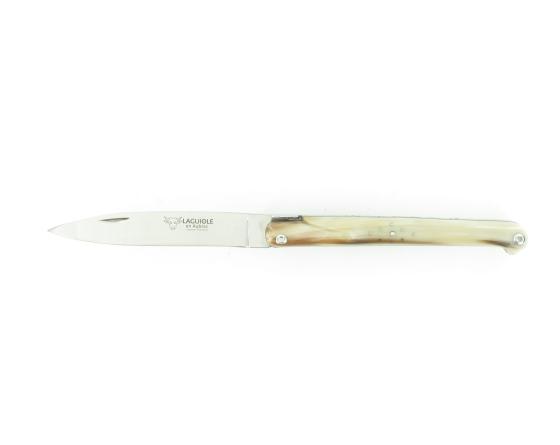 sabatier Laguiole 12 cm Ancestral - Pointe de Corne - Plein Manche Laguiole en Aubrac - 55159