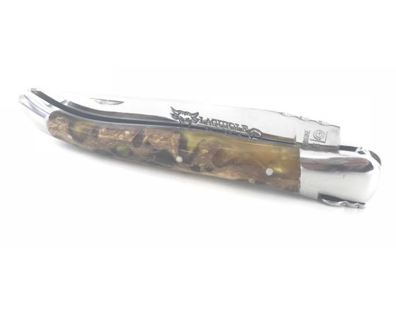 Sabatier Laguiole 12 Cm Cactus Ambre - 2 Mitres Laguiole En Aubrac - 55202