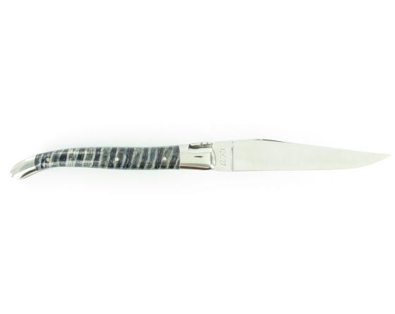 Sabatier Laguiole 12 Cm - Molaire Bleue De Mammouth - 2 Mitres Laguiole En Aubrac - 55137