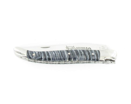 Sabatier Laguiole 12 Cm - Molaire Bleue De Mammouth - 2 Mitres Laguiole En Aubrac - 55137