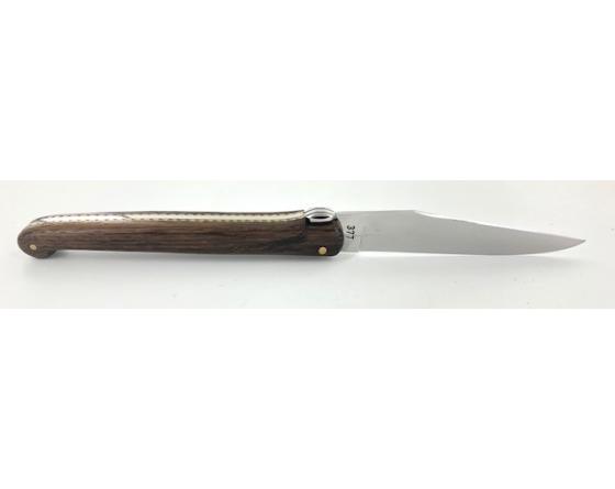 Sabatier Laguiole 12 Cm - Plein Manche - Chêne Fossilisé Forge De Laguiole - 60120