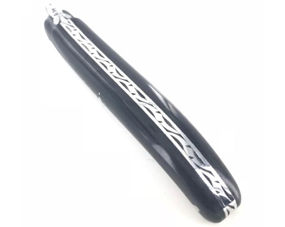 Sabatier Laguiole 12 Cm - Plein Manche - Ebène - Abeille Ciselée Forge De Laguiole - 60244