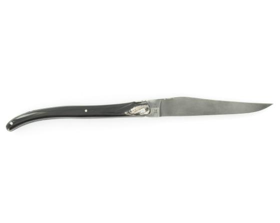 Sabatier Laguiole 14 Cm - Acier Carbone - Corne Plein Manche Laguiole En Aubrac - 55129
