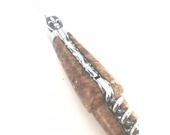 Sabatier Laguiole 2 Pièces Loupe D'Amboise - Fleur De Lys Fontenille Pataud - Thiers - 11267