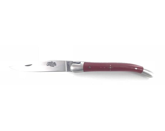 sabatier Laguiole 9 cm - 2 mitres - Tissu Compressé Rouge Forge de Laguiole - 60240Rouge