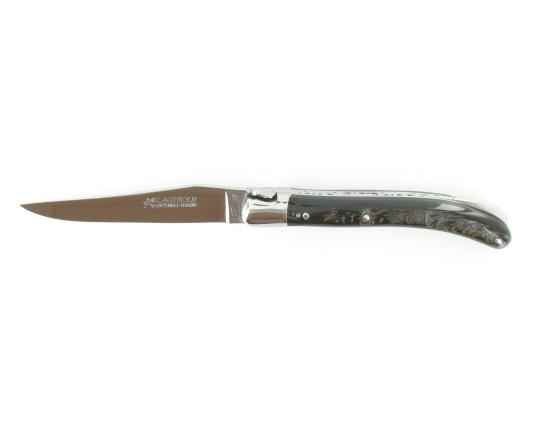 sabatier Laguiole Pocket Buffle Brut 14C28 Fontenille Pataud - Thiers - 11220
