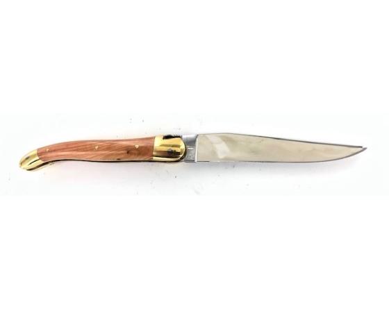 Sabatier Laguiole Tradition 11 Cm - 2 Mitres Laiton - Genévrier Forge De Laguiole - 60138