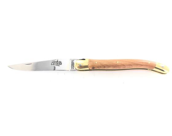 sabatier Laguiole Tradition 11 cm - 2 mitres Laiton - Genévrier Forge de Laguiole - 60138