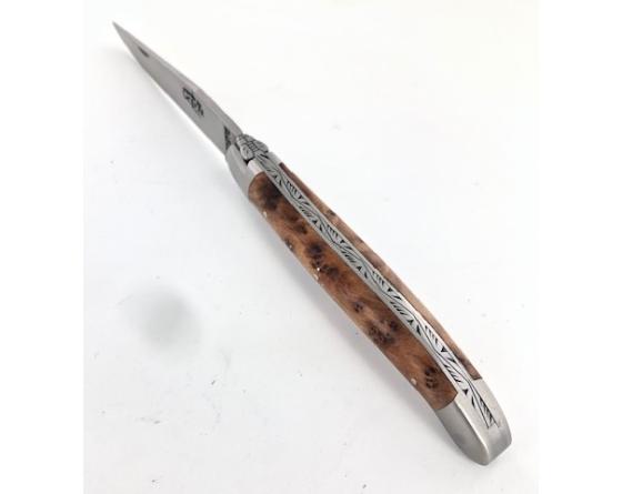 Sabatier Laguiole Tradition 11 Cm - 2 Mitres - Thuyas Forge De Laguiole - 60238