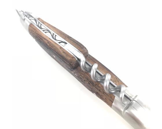 Sabatier Laguiole Tradition 12 Cm - 2 Mitres - 2 Pièces - Chêne De Barrique Forge De Laguiole - 60198