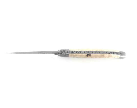 Sabatier Laguiole Tradition 12 Cm - 2 Mitres - Bouleau Madré Forge De Laguiole - 60233
